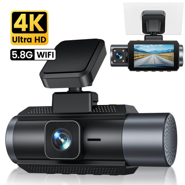 GKU D1000 4K 3-Channel Dash Cam