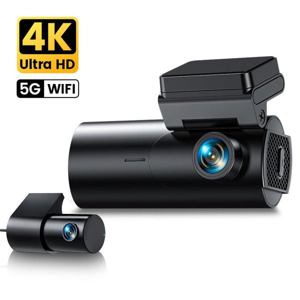 GKU D600 Pro 4K+1080P Dash Cam with GPS
